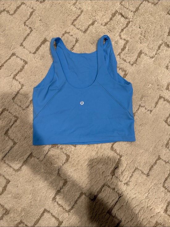 lululemon athletica Tops - lululemon athletica Blue Scoop-Neck Crop Tank